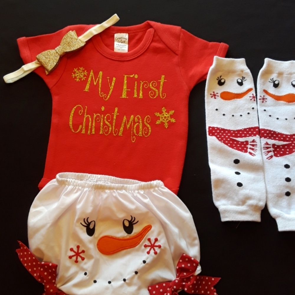 Lil and big Christmas outfits